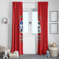 African American Aviators WWII Window Curtain Tuskegee Red Tails Airmen Red - African Pride