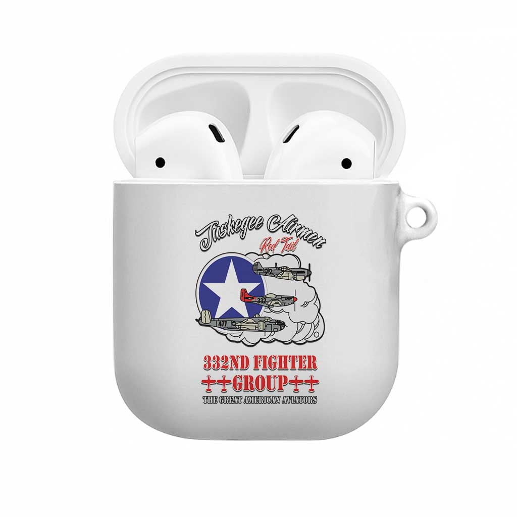 Tuskegee Airmen WWII Heroes AirPods Case The Great American Aviators White Art