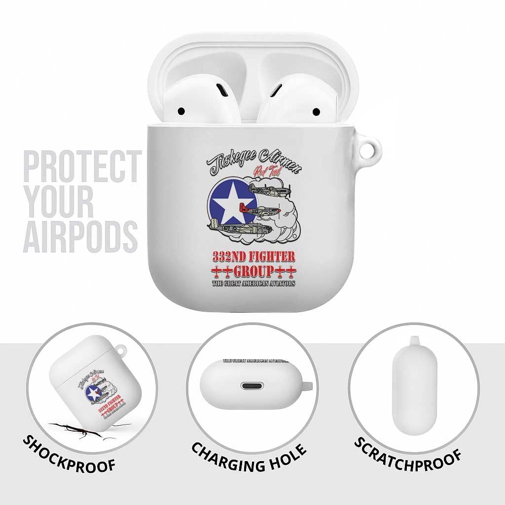 Tuskegee Airmen WWII Heroes AirPods Case The Great American Aviators White Art