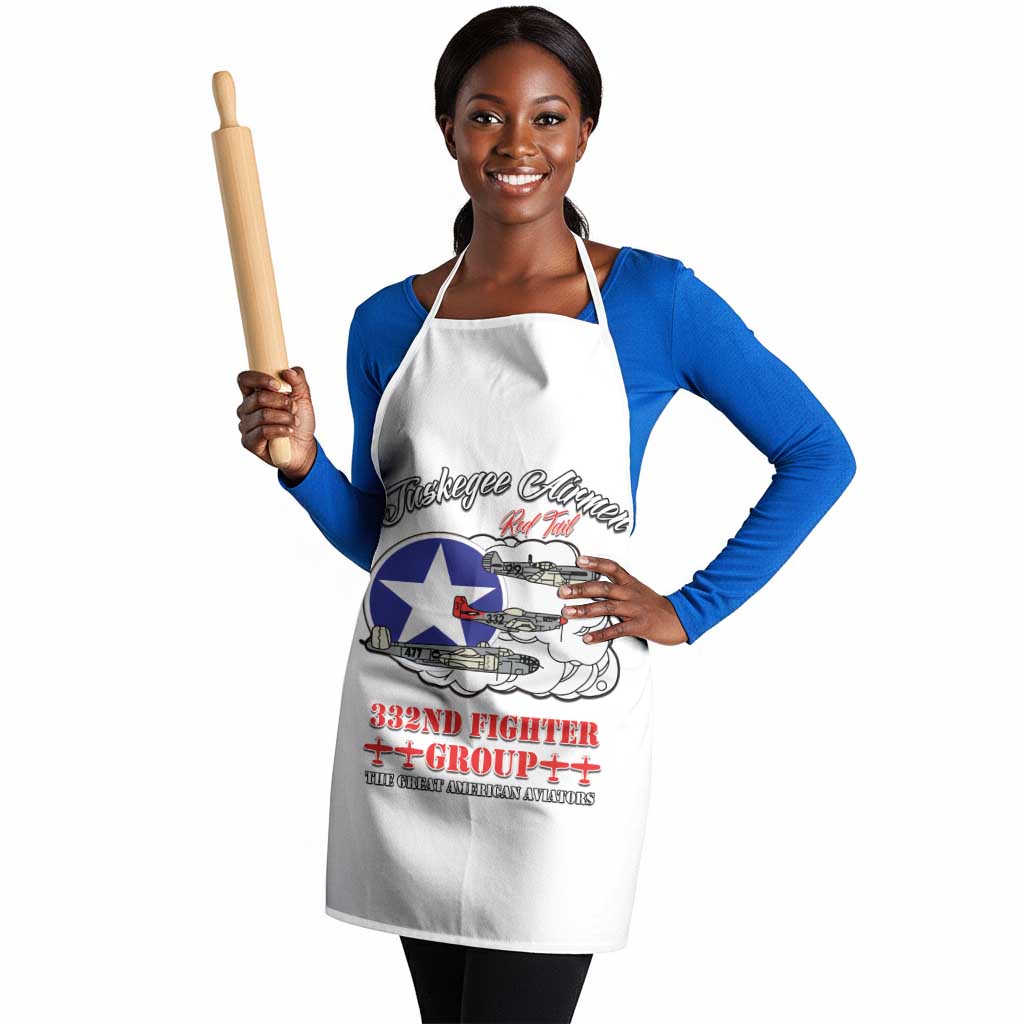 Tuskegee Airmen WWII Heroes Apron The Great American Aviators White Art