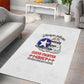 African American Aviators WWII Area Rug Tuskegee Red Tails Airmen White - African Pride