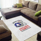 African American Aviators WWII Area Rug Tuskegee Red Tails Airmen White - African Pride