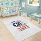 African American Aviators WWII Area Rug Tuskegee Red Tails Airmen White - African Pride