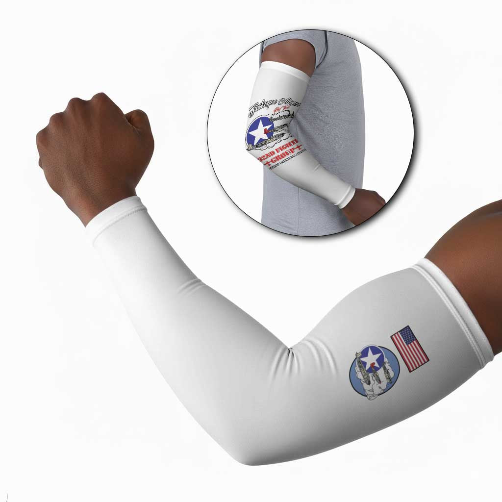 Tuskegee Airmen WWII Heroes Arm Sleeves The Great American Aviators White Art