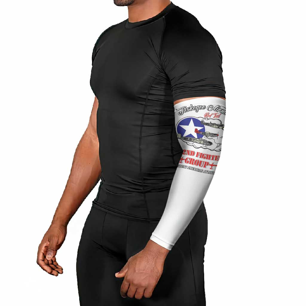 Tuskegee Airmen WWII Heroes Arm Sleeves The Great American Aviators White Art