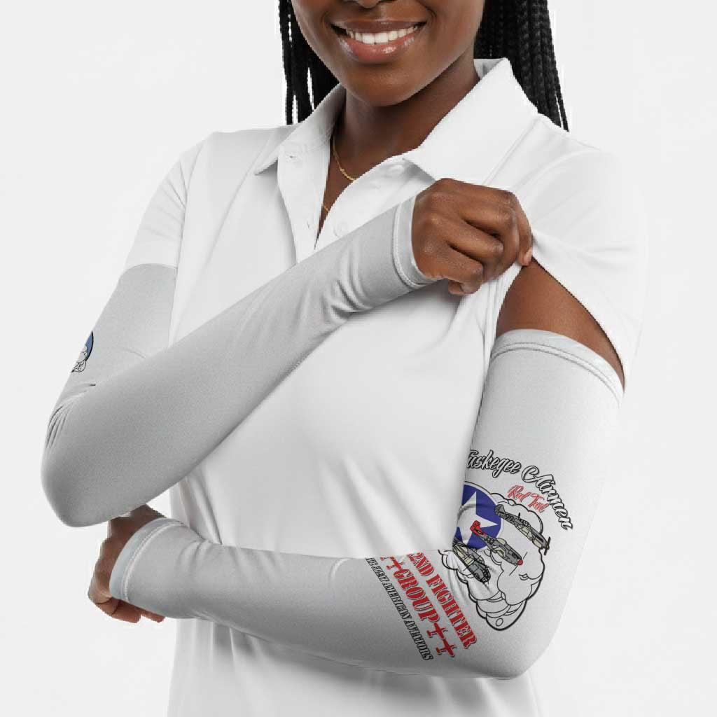 Tuskegee Airmen WWII Heroes Arm Sleeves The Great American Aviators White Art