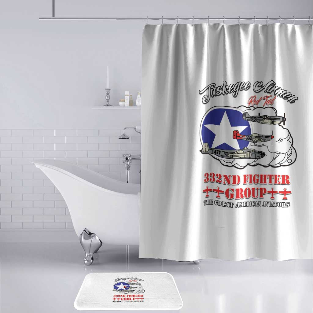 Tuskegee Airmen WWII Heroes Bathroom Set The Great American Aviators White Art