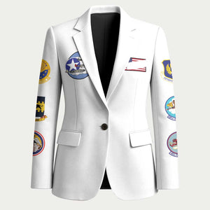 Tuskegee Airmen WWII Heroes Blazer The Great American Aviators White Art