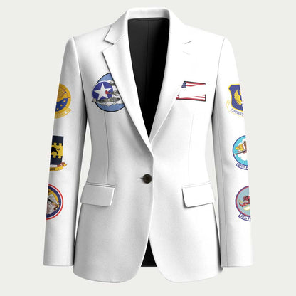 Tuskegee Airmen WWII Heroes Blazer The Great American Aviators White Art