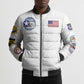 Tuskegee Airmen WWII Heroes Bomber Puffer Jacket The Great American Aviators White Art