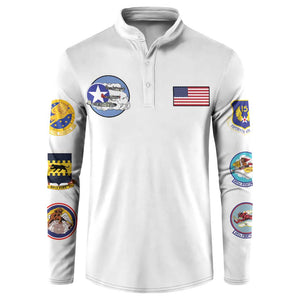 Tuskegee Airmen WWII Heroes Button Sweatshirt The Great American Aviators White Art