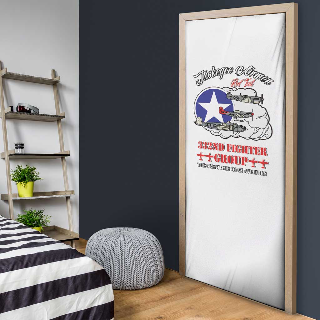 Tuskegee Airmen WWII Heroes Door Cover The Great American Aviators White Art
