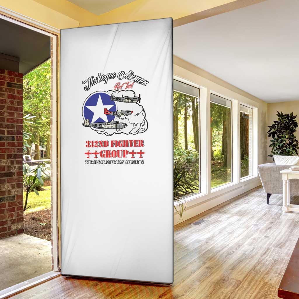Tuskegee Airmen WWII Heroes Door Cover The Great American Aviators White Art
