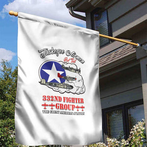 African American Aviators WWII Garden Flag Tuskegee Red Tails Airmen White - African Pride