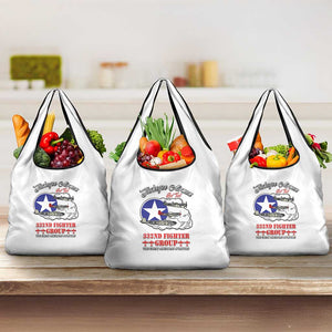 African American Aviators WWII Grocery Bag Tuskegee Red Tails Airmen White - African Pride