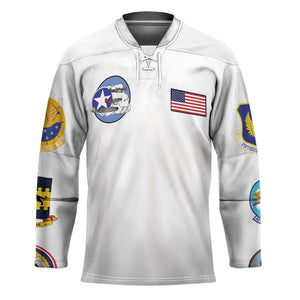 Tuskegee Airmen WWII Heroes Hockey Jersey The Great American Aviators White Art