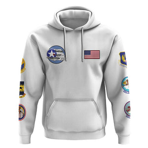 African American Aviators WWII Hoodie Tuskegee Red Tails Airmen White - African Pride