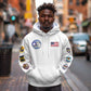 African American Aviators WWII Hoodie Tuskegee Red Tails Airmen White - African Pride