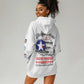 African American Aviators WWII Hoodie Dress Tuskegee Red Tails Airmen White - African Pride