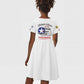 African American Aviators WWII Kid Short Sleeve Dress Tuskegee Red Tails Airmen White - African Pride