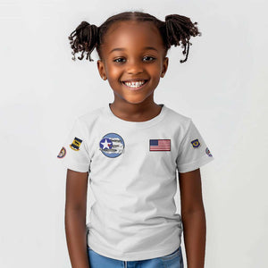 African American Aviators WWII Kid T shirt Tuskegee Red Tails Airmen White - African Pride