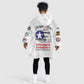 African American Aviators WWII Kid Wearable Blanket Hoodie Tuskegee Red Tails Airmen White - African Pride