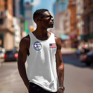 African American Aviators WWII Men Tank Top Tuskegee Red Tails Airmen White - African Pride
