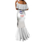 African American Aviators WWII Mermaid Dress Tuskegee Red Tails Airmen White - African Pride