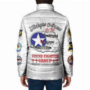 Tuskegee Airmen WWII Heroes Padded Jacket The Great American Aviators White Art