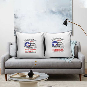 Tuskegee Airmen WWII Heroes Pillow Cover The Great American Aviators White Art