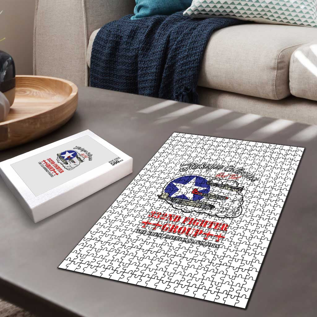 Tuskegee Airmen WWII Heroes Puzzle The Great American Aviators White Art