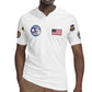 African American Aviators WWII Rugby Jersey Tuskegee Red Tails Airmen White - African Pride
