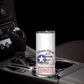 African American Aviators WWII Skinny Tumbler Tuskegee Red Tails Airmen White - African Pride