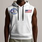 African American Aviators WWII Sleeveless Hoodie Tuskegee Red Tails Airmen White - African Pride