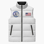 Tuskegee Airmen WWII Heroes Sleeveless Puffer Jacket The Great American Aviators White Art