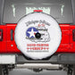 African American Aviators WWII Spare Tire Cover Tuskegee Red Tails Airmen White - African Pride