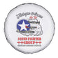 African American Aviators WWII Spare Tire Cover Tuskegee Red Tails Airmen White - African Pride