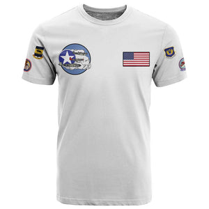 African American Aviators WWII T shirt Tuskegee Red Tails Airmen White - African Pride