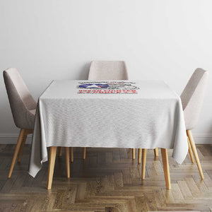 African American Aviators WWII Tablecloth Tuskegee Red Tails Airmen White - African Pride