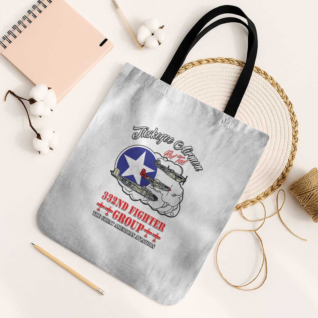 Tuskegee Airmen WWII Heroes Tote Bag The Great American Aviators White Art