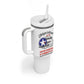African American Aviators WWII Tumbler With Handle Tuskegee Red Tails Airmen White - African Pride