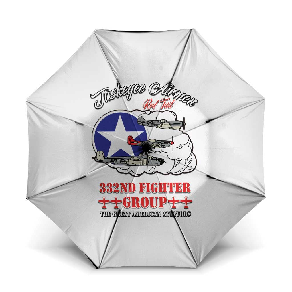 Tuskegee Airmen WWII Heroes Umbrella The Great American Aviators White Art