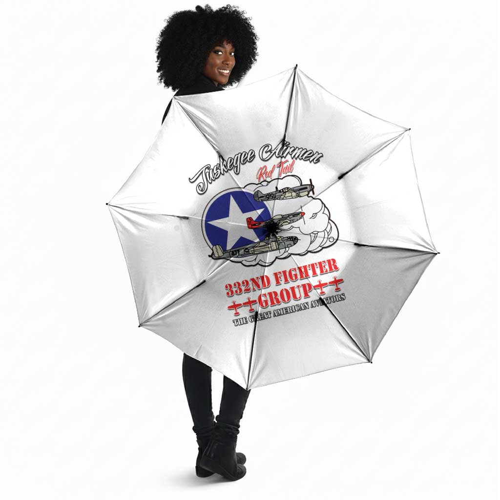 Tuskegee Airmen WWII Heroes Umbrella The Great American Aviators White Art