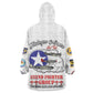 African American Aviators WWII Wearable Blanket Hoodie Tuskegee Red Tails Airmen White - African Pride