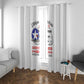 African American Aviators WWII Window Curtain Tuskegee Red Tails Airmen White - African Pride