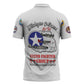 Tuskegee Airmen WWII Heroes Zipper Polo Shirt The Great American Aviators White Art
