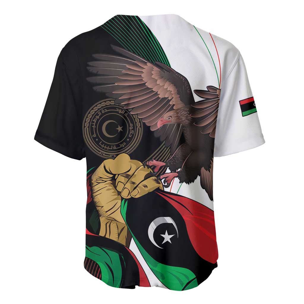 Afro Libya Baseball Jersey Arabian Eagle - Independence Day