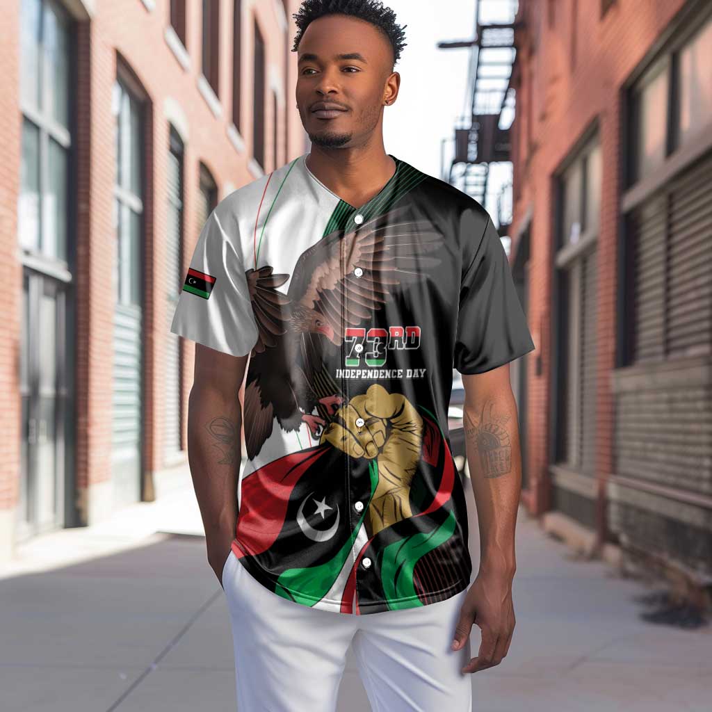 Afro Libya Baseball Jersey Arabian Eagle - Independence Day