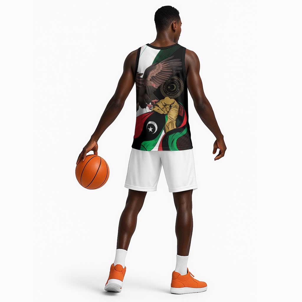 Afro Libya Basketball Jersey Arabian Eagle - Independence Day - African Pride