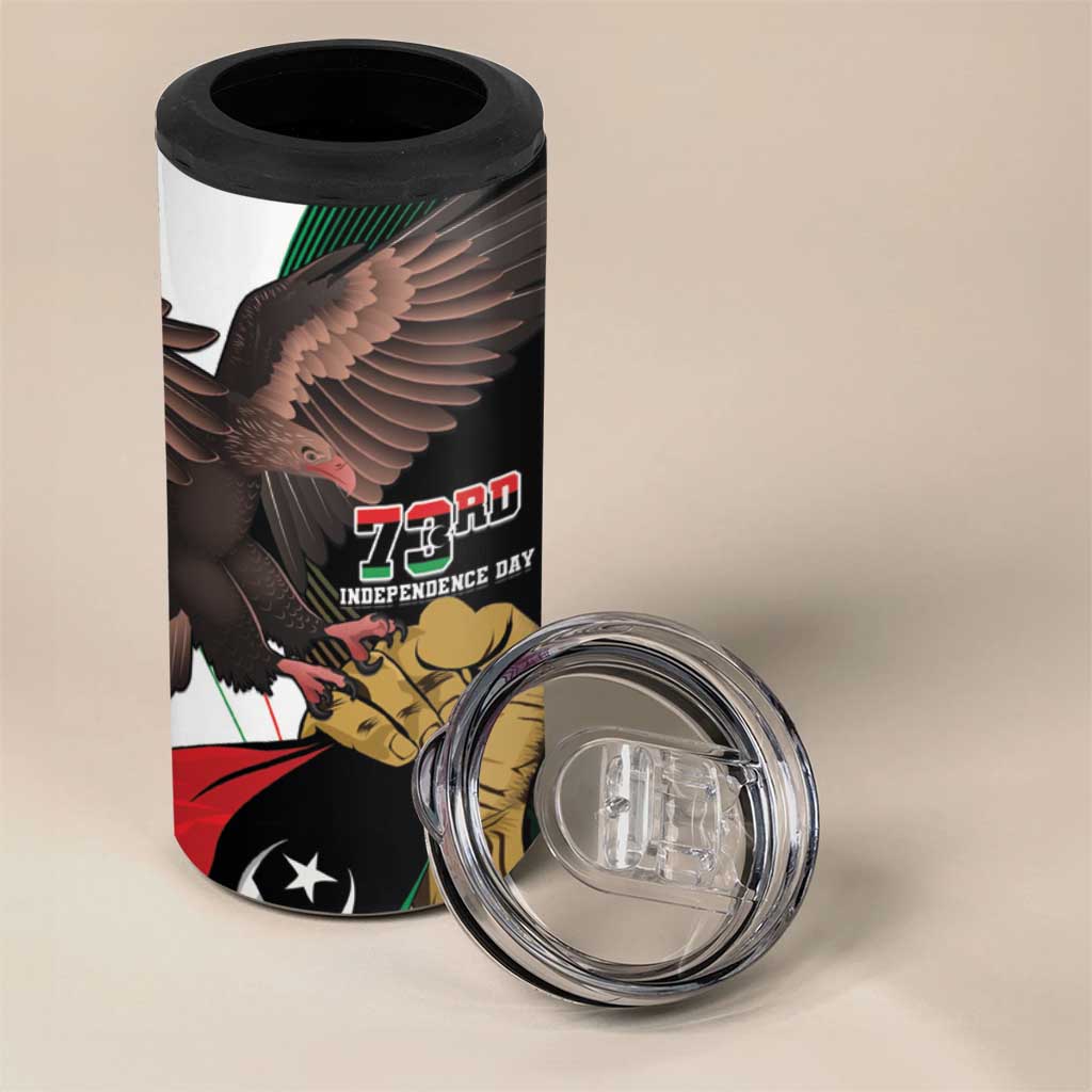 Afro Libya 4 in 1 Can Cooler Tumbler Arabian Eagle - Independence Day